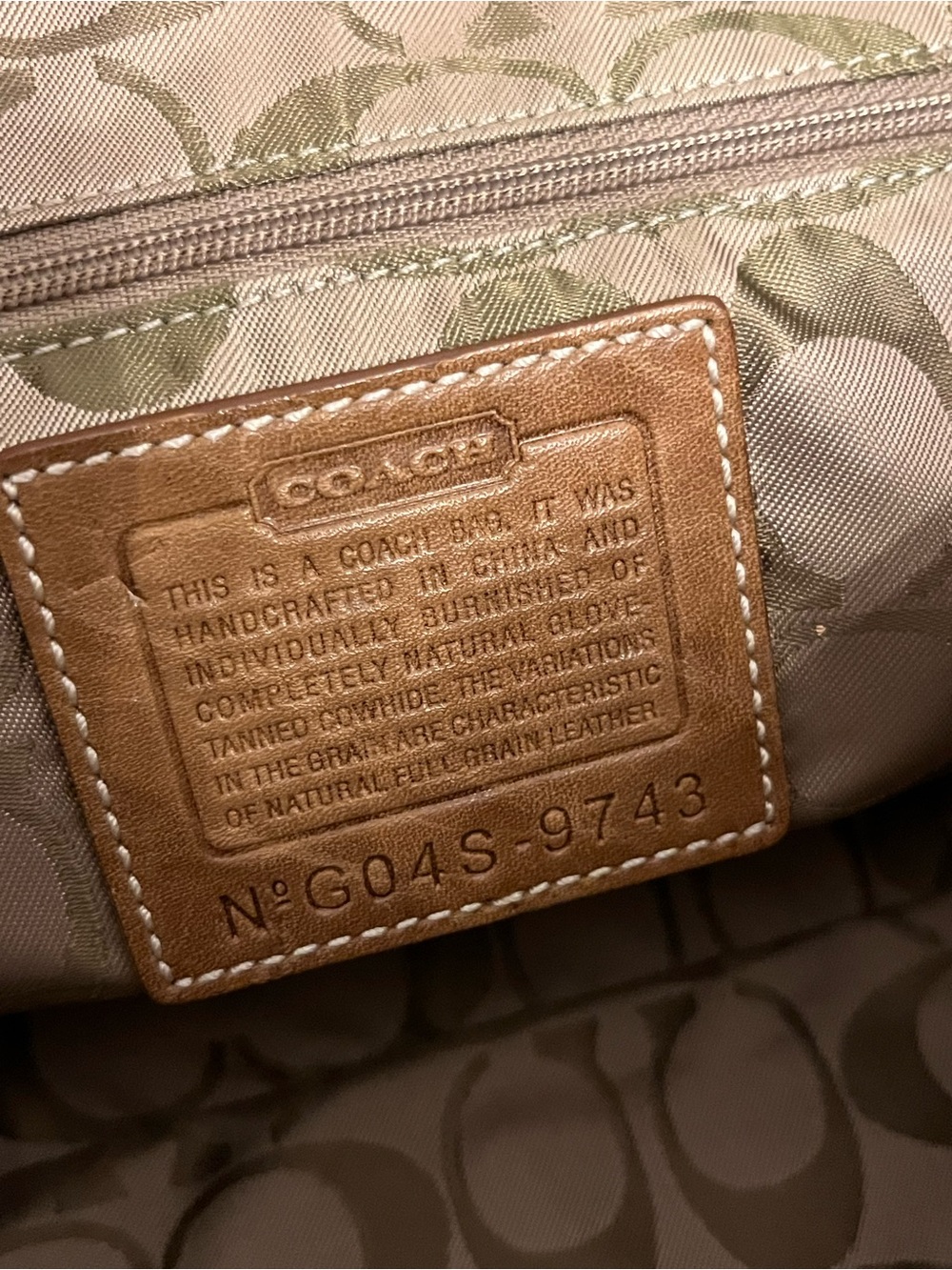 Vintage Coach Leather Soho Rare Tan Top Handle Hand Bag Purse - Picture 8 of 14